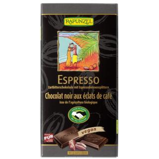 Zartbitter Schokolade mit Espresso-Splittern 55% H