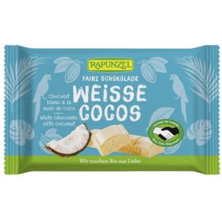 Weisse Cristallino Schokolade mit Kokosstückchen H