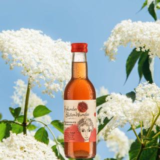 Biosirup Holunderblüte & Rhabarber