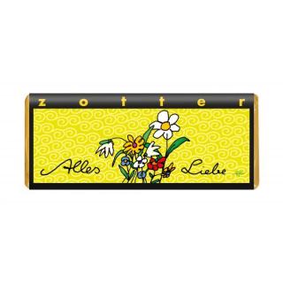 Zotter Alles Liebe, Himbeer-Kokos, 70 gr Stück